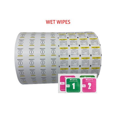 알코올 준비 패드/알코올 스랩 포장용 알루미늄 엽지 laminated Paper Flexo Printed