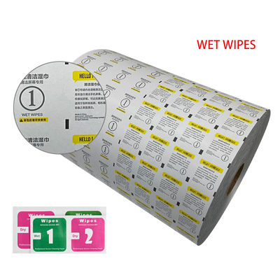 알코올 준비 패드/알코올 스랩 포장용 알루미늄 엽지 laminated Paper Flexo Printed