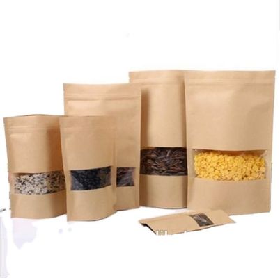 은색 간식 포장 창 Kraft 서드프루트 포장용 서드프루트 서드프루트 Zipper Pouch
