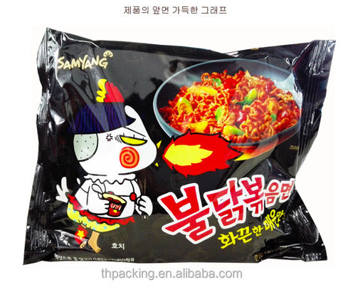 밸브가 있는 가방 Nongshim 인스턴트 누들즈 포장 가방 로고 인쇄 및 내구성 물질