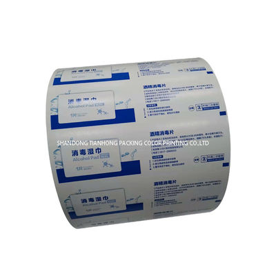 방수 주문 인쇄 73GSM 소 알코올 준비 패드 필름 롤 펄핑 시장