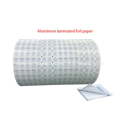 73G/83G/103G 포장용 재료의 폭 목재 직물 알루미늄 엽 롤 필름 30-1100mm